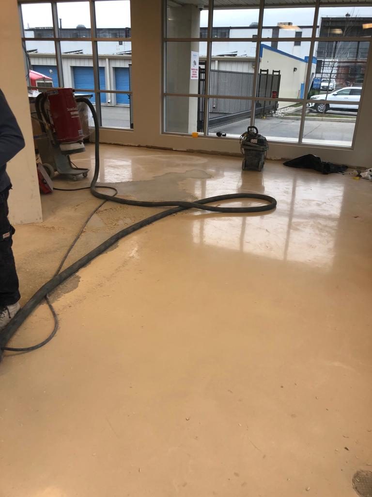 concrete flooring polishing