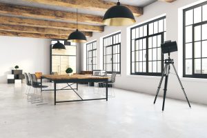 polished concrete flooring