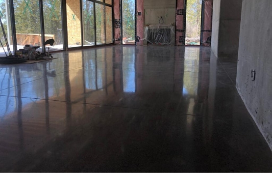 polished concrete floors aurora