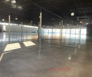 warehouse showroom polished concrete floors toronto