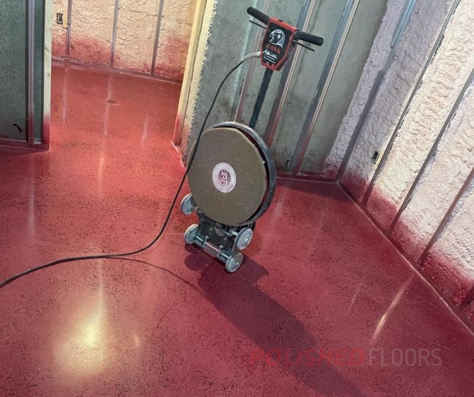 basement polished concrete floors for toronto homeowner