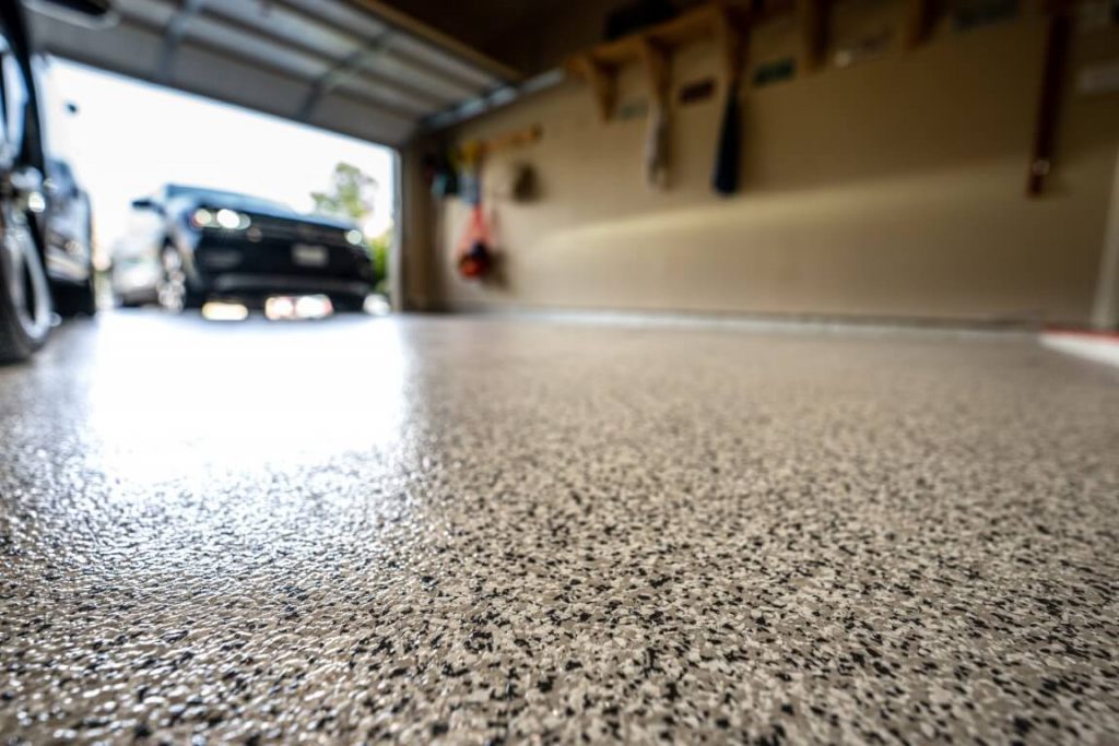 garage epoxy flooring by polished floors Concord