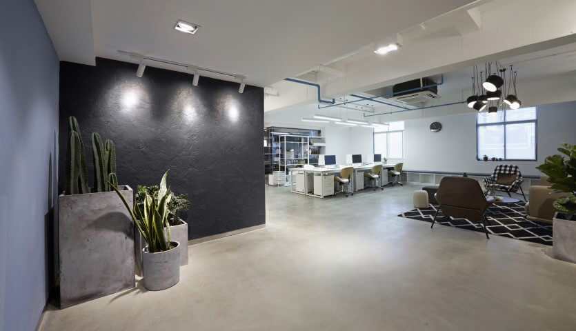 concrete floors in office collingwood
