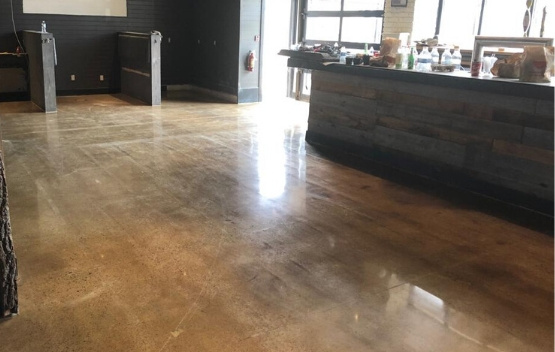 concrete polishing by polished floors guelph