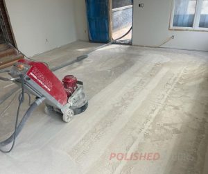 concrete polishing for commercial unit