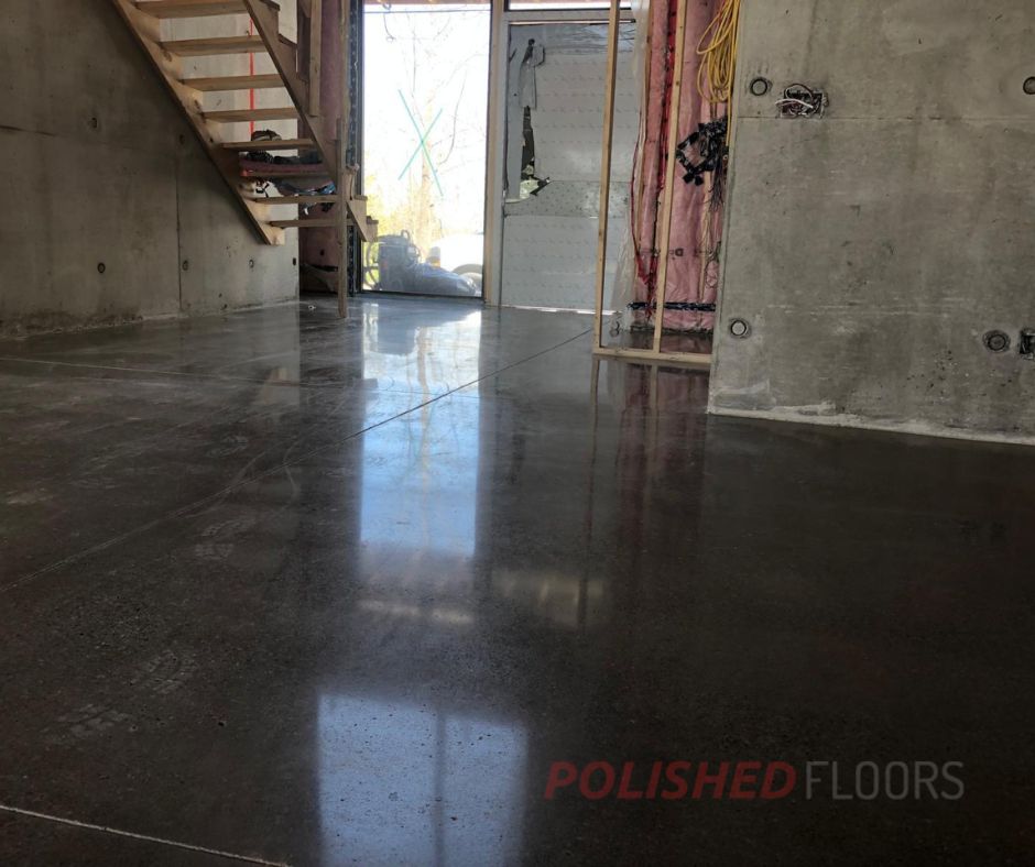 high gloss concrete polishing process