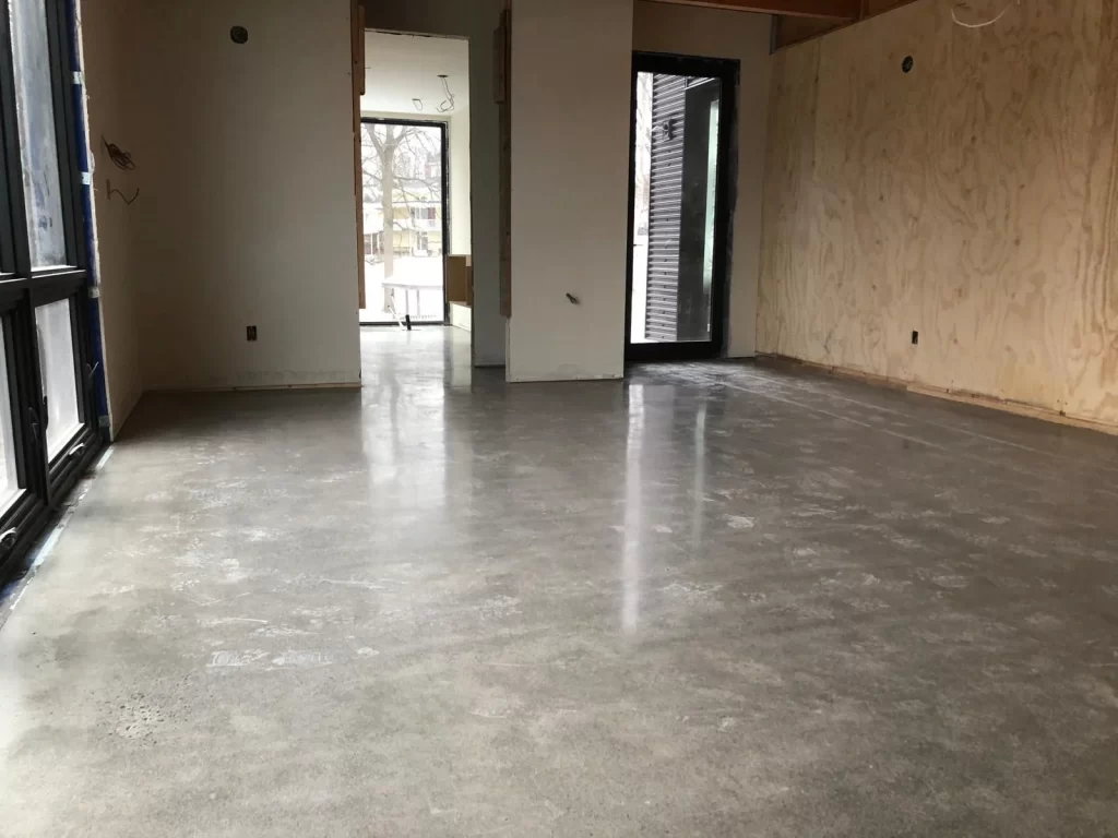 gloss finish concrete polishing