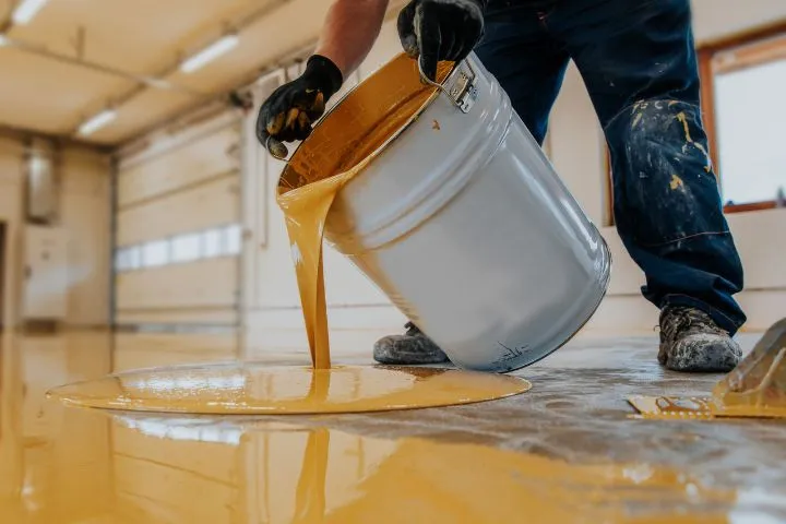 yellow epoxy floor yellow epoxy floor
