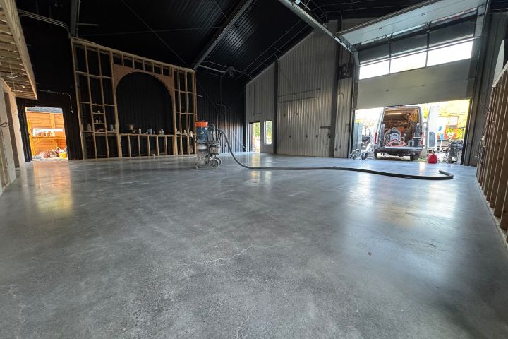 installing matte finish concrete commercial garage installing matte finish concrete commercial garage