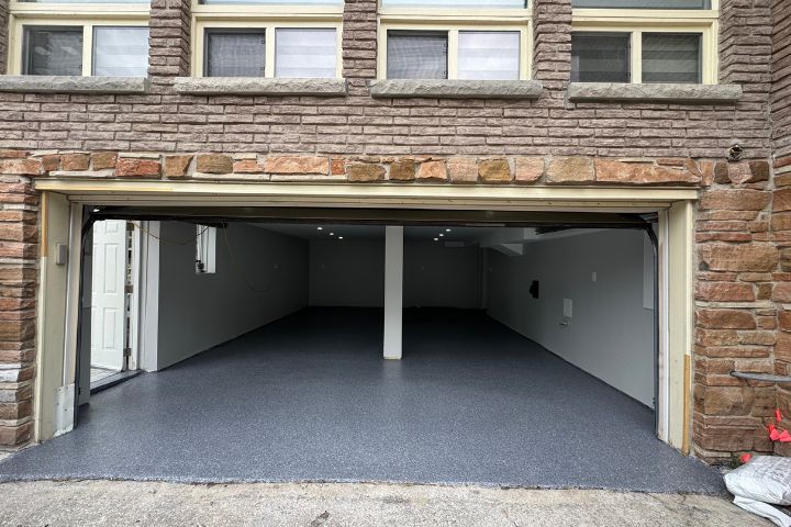 residential garage epoxy flake system
