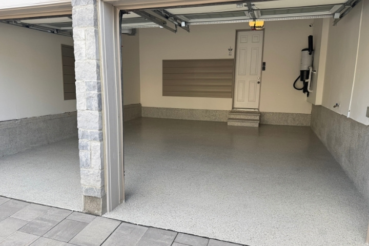 double garage epoxy flooring