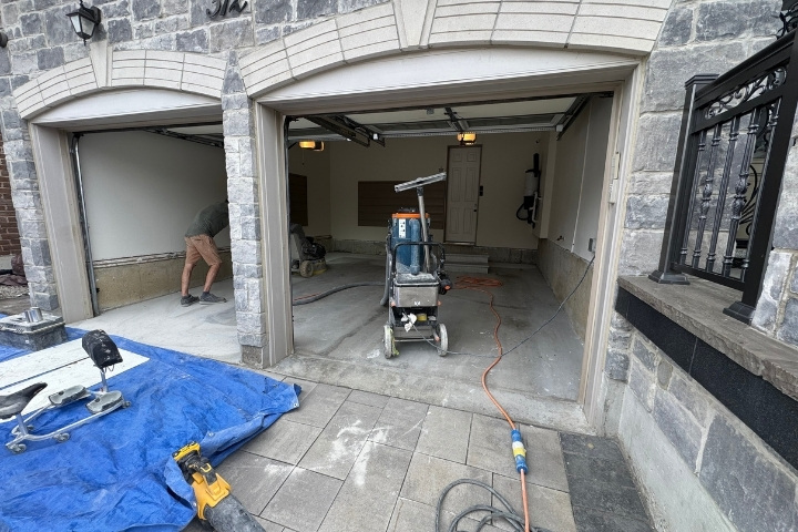 double garage floor polishing