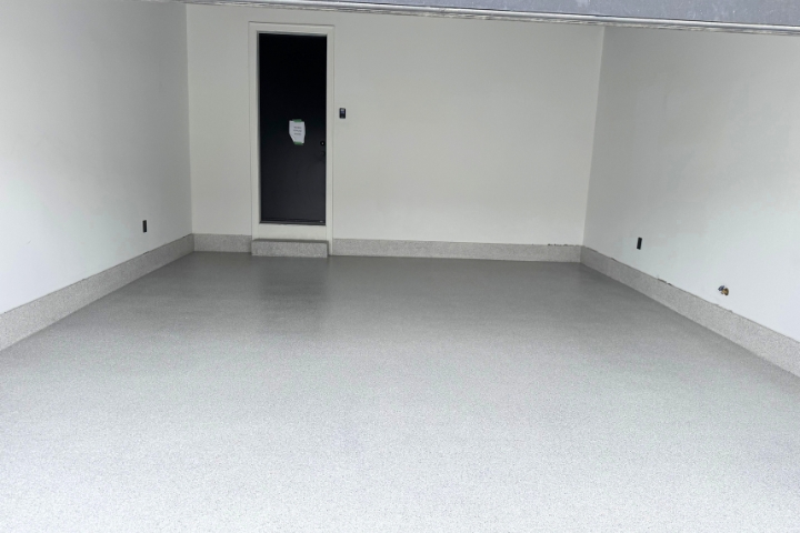 Epoxy Flake Garage Floor Installation