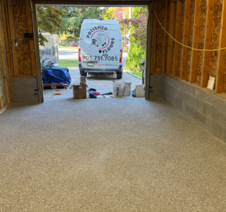 Installing the Garage Epoxy and Polished Finish