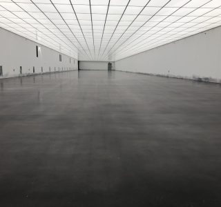 Polished Concrete With Black Stain Project in Aurora