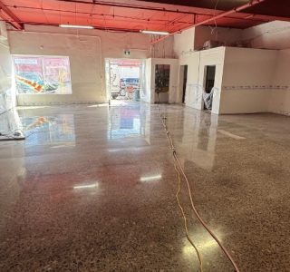 bookstore floor high gloss polish