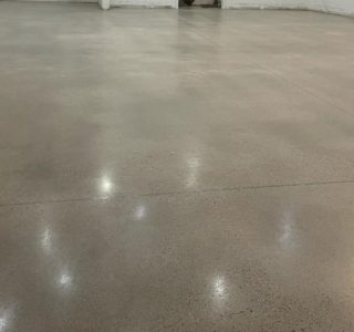 Image depicts a polished concrete floor in Wasaga Beach.