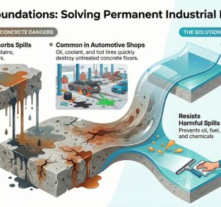 industrial floor stains