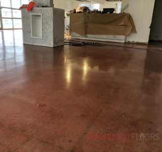 residential bold concrete floor polishing