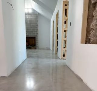 residential glossy floor concrete
