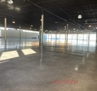 warehouse showroom polished concrete floors toronto